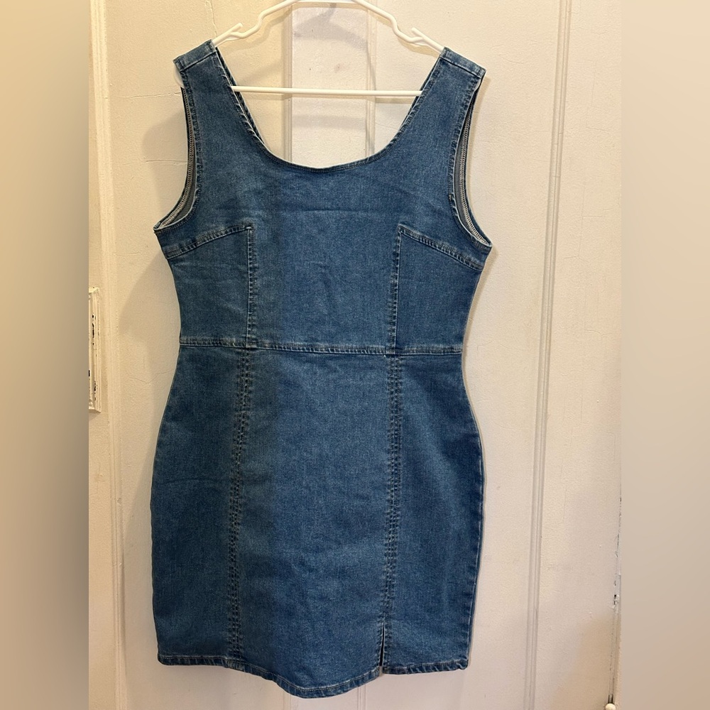 Stylish Blue Denim Mini Dress